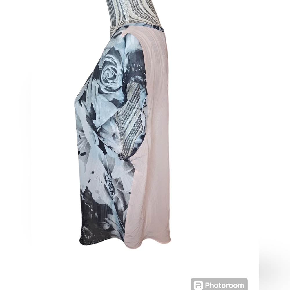American Eagle Outfitters women's gray,black,peach short-sleeved top size XL - Picture 2 of 7
